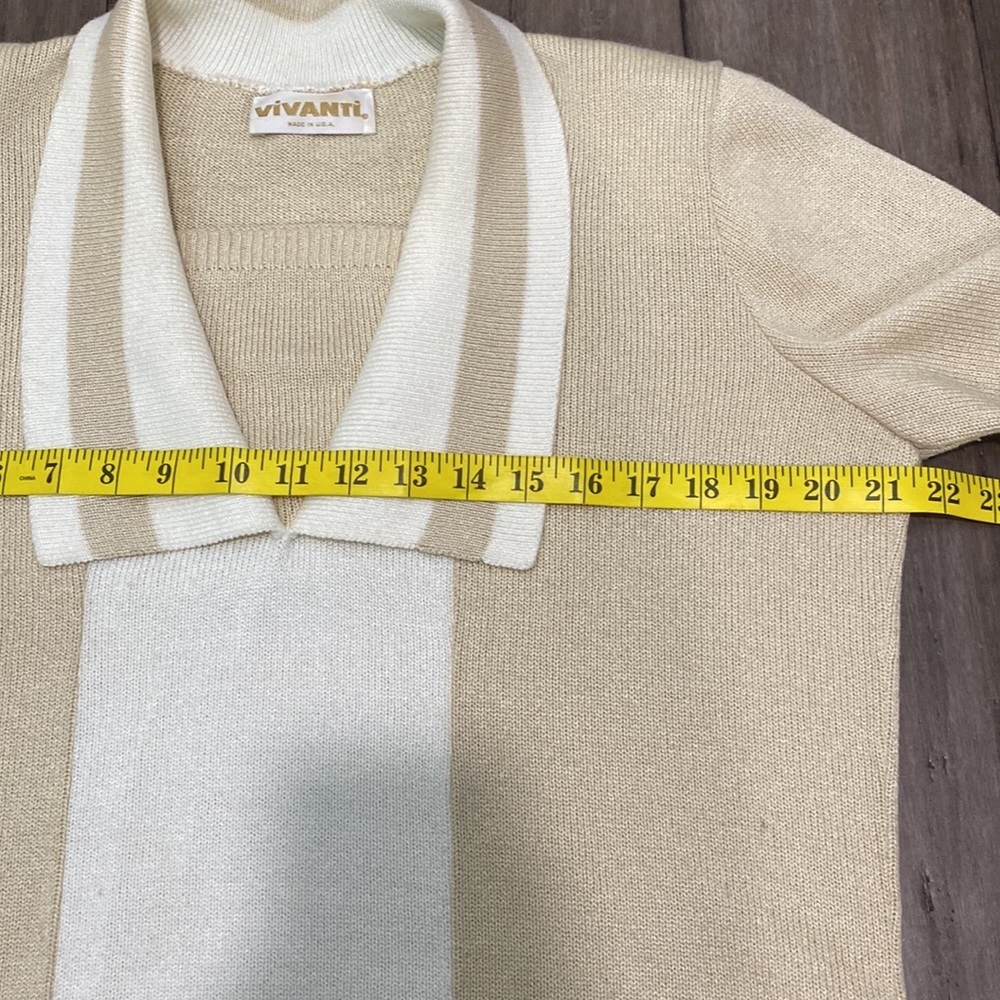 Vivanti vintage sweater tan‎ cream - Picture 10 of 11